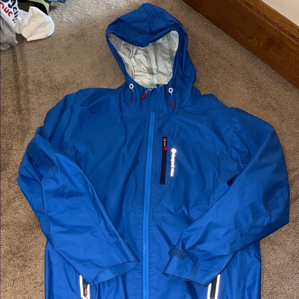Vineyard Vines Men's Blue Raincoat